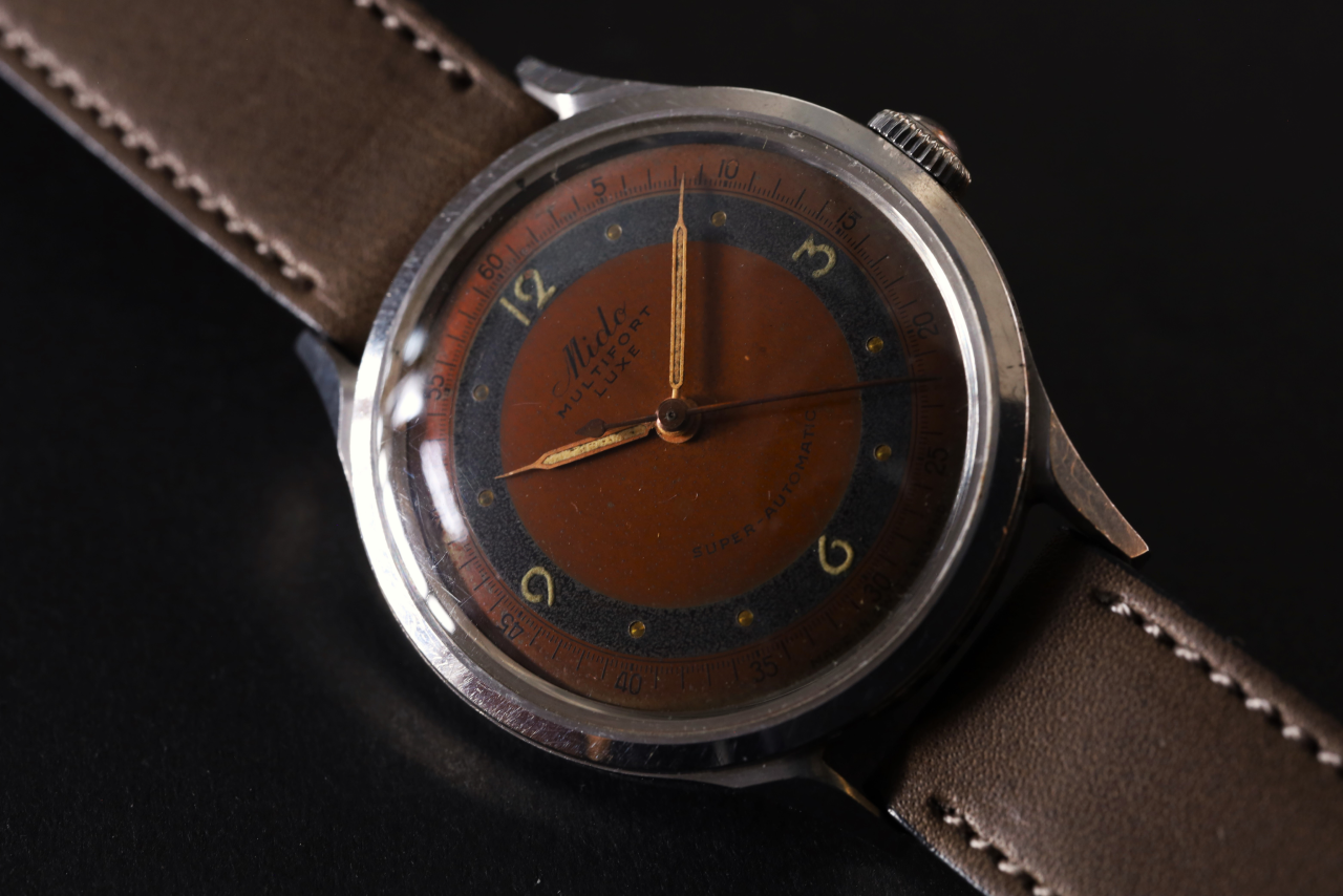 Mido(ミドー) 50's MULTIFORT LUXE Large Case / Cal.917