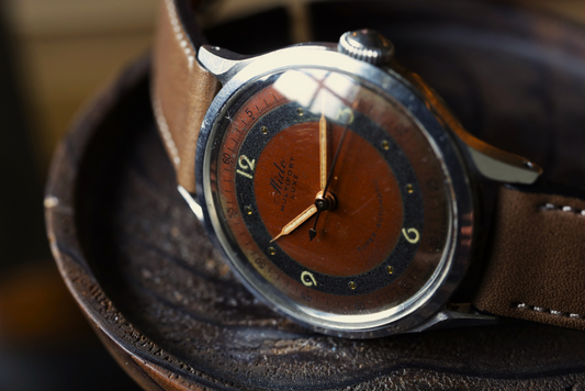 Mido 50's MULTIFORT LUXE Large Case / Cal.917