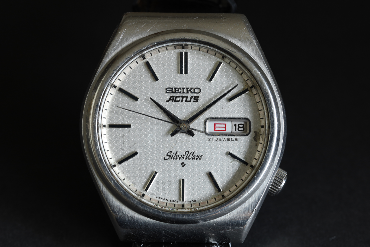SEIKO 76 s ACTUS Silver Wave Cal.6306A RESUME