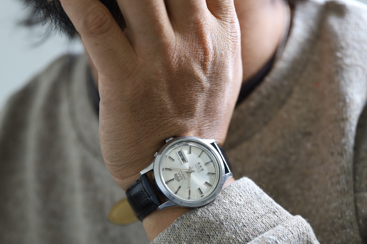 腕時計メンズ動作良好オリエントORIENTスリーエースAAA自動巻き27石DX ORIENT(オリエント) 70's AAA Crystal – RESUME