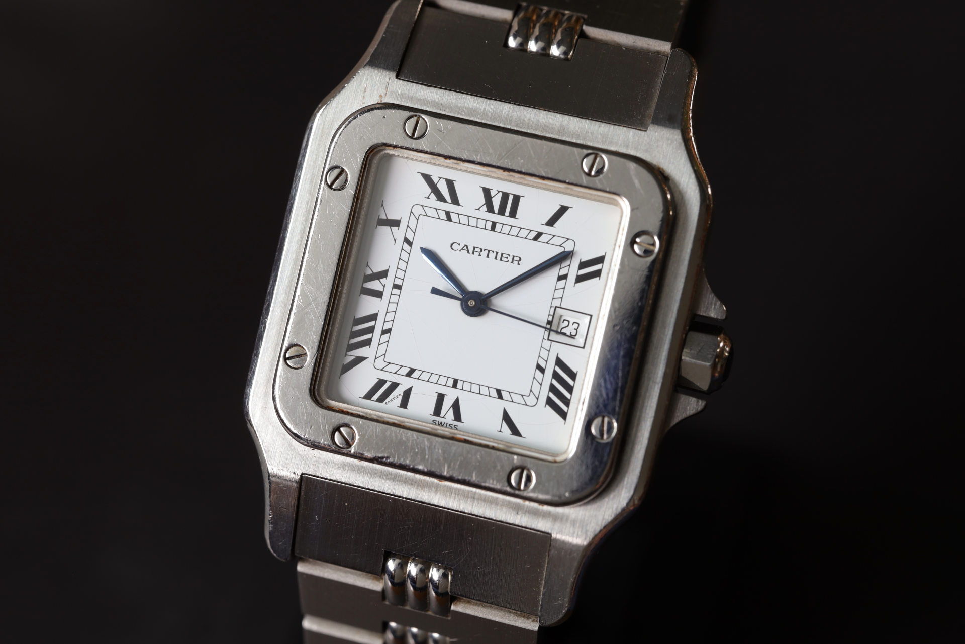 MWB08080◇新古品◇ カルティエ Cartier 本革レザー ブラック色 ロゴ